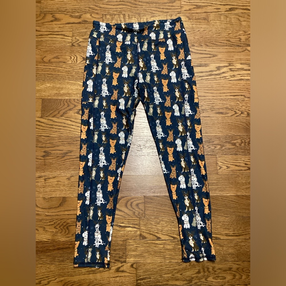 Eleven & Co. Christmas canines Leggings Size Tall And Curvy